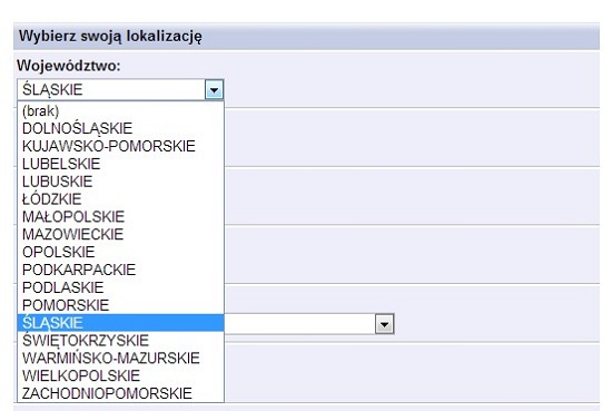 Panel, numery alarmowe, ustawienie lokalizacji1