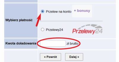 Przelew na konto Przelew na konto